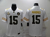 Nike Chiefs 15 Patrick Mahomes White Gold 2020 Super Bowl LIIV Vapor Untouchable Limited Jersey,baseball caps,new era cap wholesale,wholesale hats